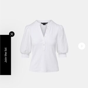 Veronica Beard Coralee Sky Blue Button Down